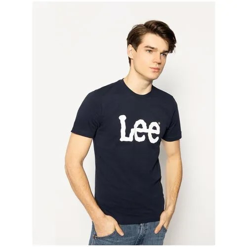 Футболка Lee Wobbly Logo Tee Синий XXL L65QAIEE