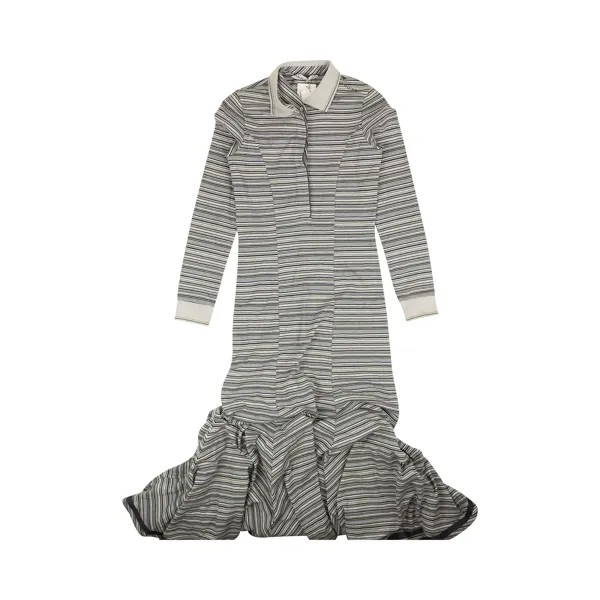 Платье-поло в полоску с принтом Y/Project, цвет Серый
