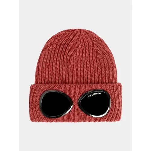 Шапка бини C.P. Company Extra Fine Merino Wool Goggle, размер Onesize, красный