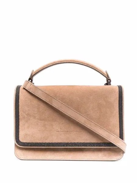 Brunello Cucinelli сумка-тоут с декором Monili