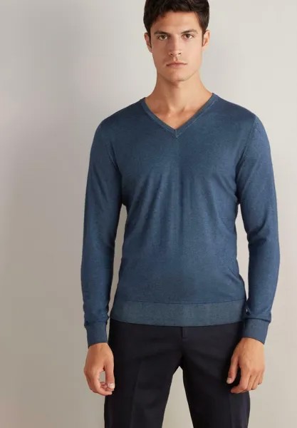 Джемпер ULTRAFINE V-NECK Falconeri, синий