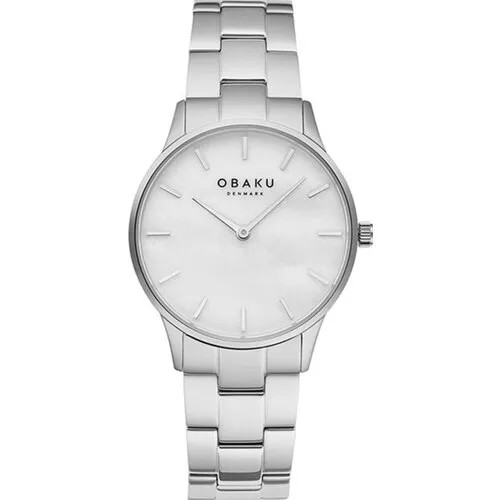 Наручные часы OBAKU Наручные часы Obaku Links V247LXCWSC, серебряный