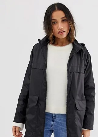 Макинтош ASOS DESIGN Petite pac a mac-Черный