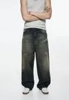 Джинсы прямого кроя SUPER BAGGY Pull&Bear, синий