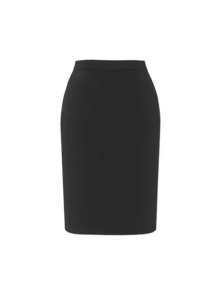 Трикотажная юбка-карандаш Saint Laurent, черный