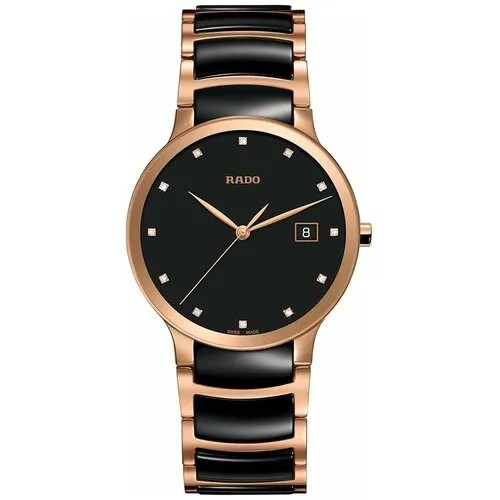 Наручные часы RADO Наручные часы Rado 01.073.0554.3.073, черный, золотой
