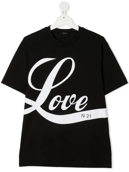 Nº21 Kids футболка с принтом Love