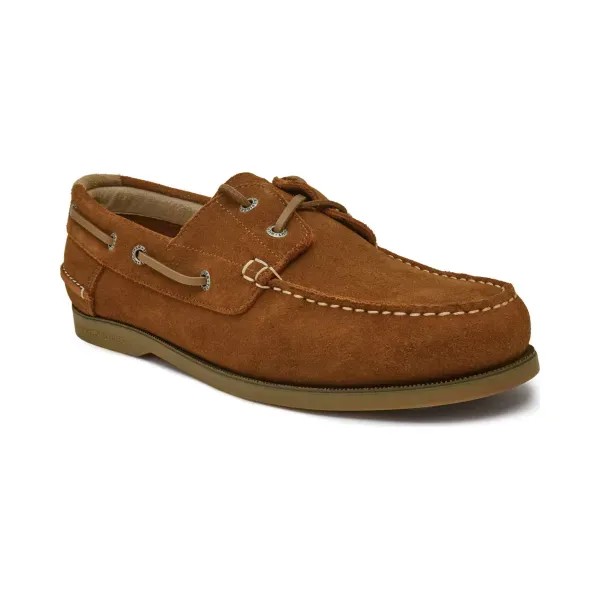 Кожаные мокасины-лодочки из замши Tommy Hilfiger, коричневый