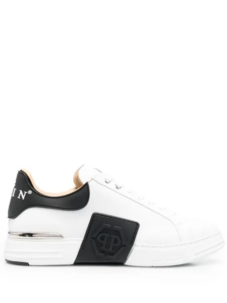 Philipp Plein кеды с логотипом Hexagon, белый