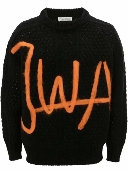 JW Anderson джемпер с вышитым логотипом