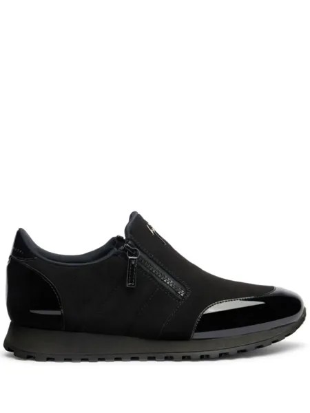Лоферы Idle Run на молнии Giuseppe Zanotti, черный