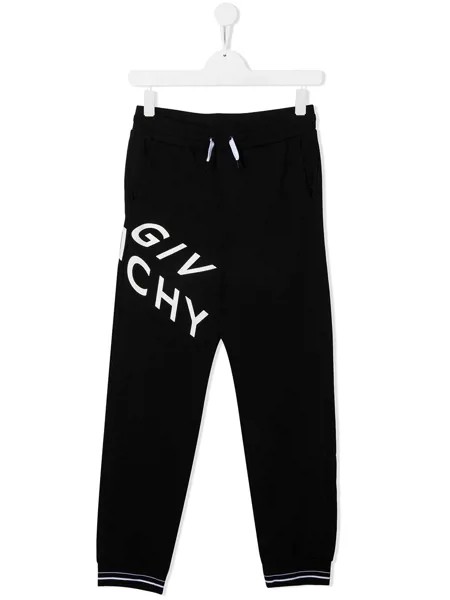 Givenchy Kids спортивные брюки с логотипом