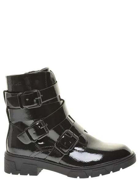 Ботинки sOliver женские демисезонные, размер 38, цвет черный, артикул 25425-25-018