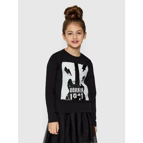 Лонгслив GUESS, размер 7Y [METY], черный