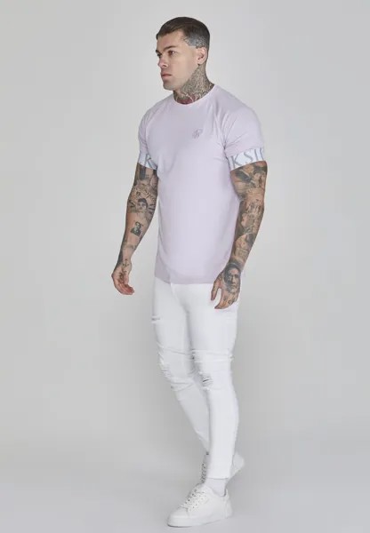 Футболка с принтом TECH SIKSILK, фиолетовый