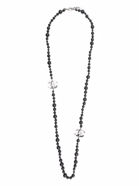Chanel Pre-Owned колье 2013-го года из бусин с логотипом CC
