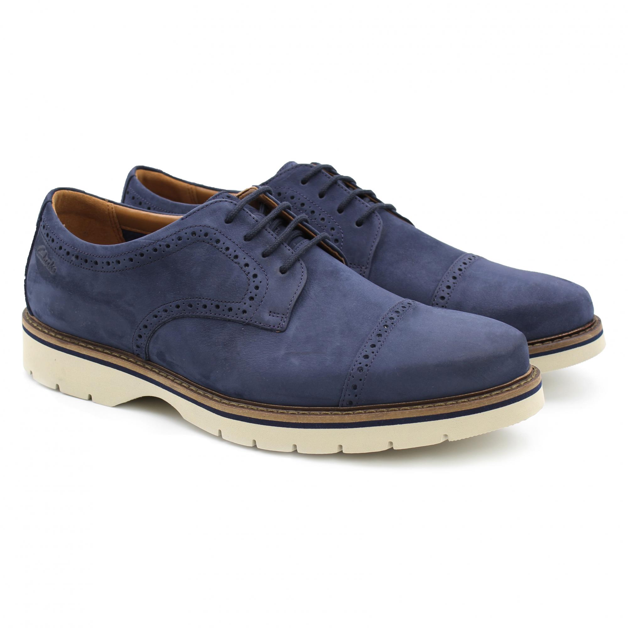 Туфли мужские Clarks Bayhill Cap 26157908 синие 42.5 EU