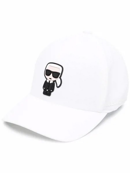 Karl Lagerfeld кепка с аппликацией-логотипом