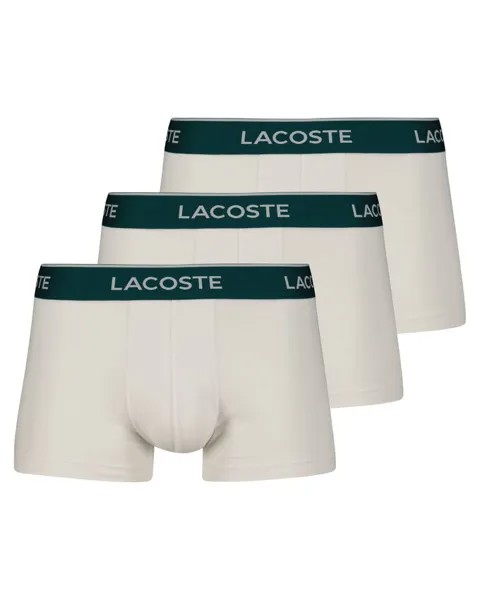 Брюки в стиле ретро, 3 шт Lacoste, белый