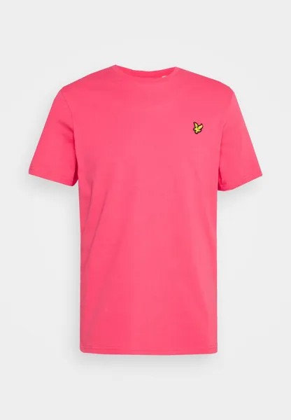 Базовая футболка Plain Lyle & Scott, цвет electric pink