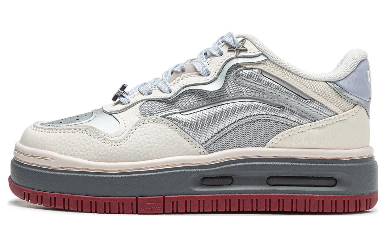Кроссовки LINING Future C1 Skateboarding Shoes Women's Low-top White/Silver, белый/серебряный