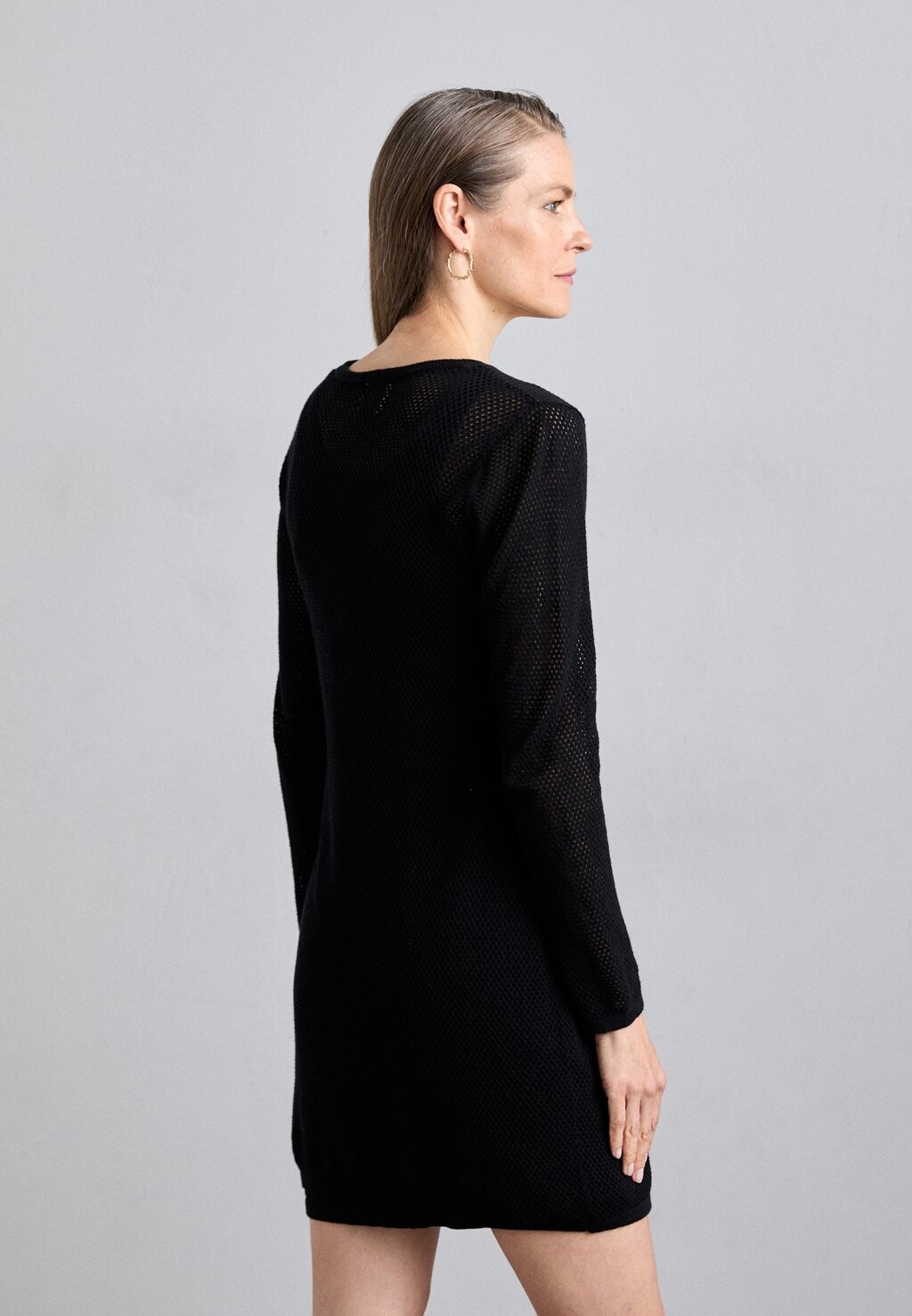 Платье-джемпер OVERLAY DRESS KNITID, черный