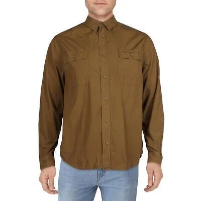 Мужская зеленая рубашка Earnest Sewn на пуговицах в стиле вестерн XXL BHFO 5428
