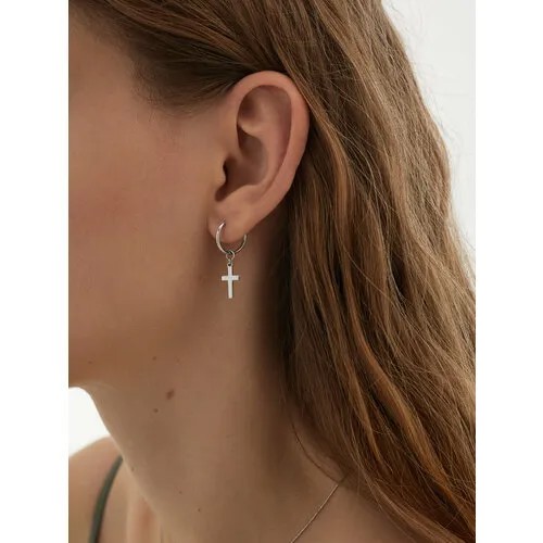Серьги конго Ювелир Карат, серебро, 925 проба, , серебристый