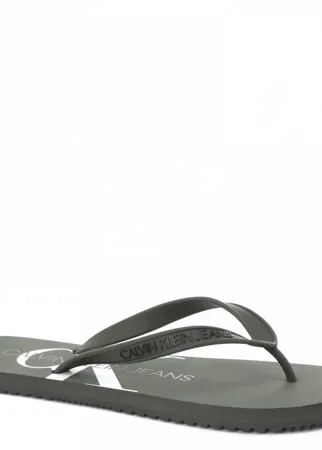Шлепанцы мужские Calvin Klein Jeans YM0YM00055_2528913 зеленые 41 EU