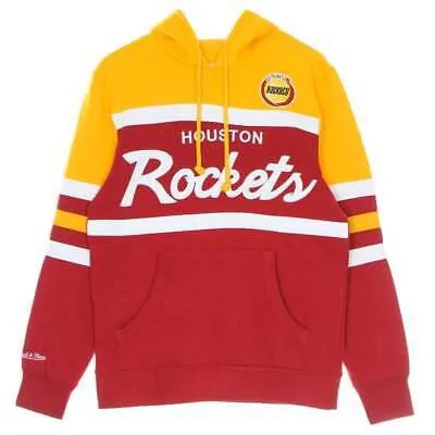 Mitchell - Ness Head Coach Hoodie Mens Red, Yellow Повседневная верхняя одежда FPHDSC19029-