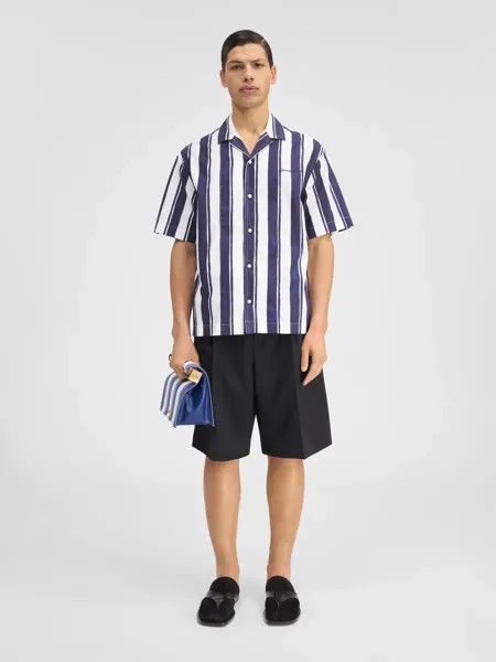 Рубашка с контрастными полосками Жан Jacquemus, синий