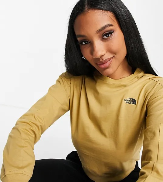 Светло-коричневый лонгслив The North Face Ensei-Светло-бежевый цвет