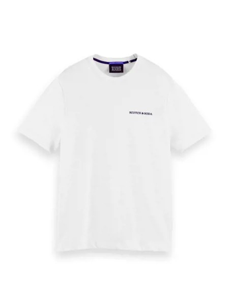 Футболка унисекс Scotch & Soda 167331/0006 белая S