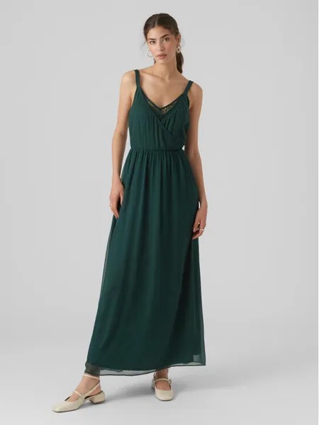 Летнее платье стандартного кроя Vero Moda, зеленый