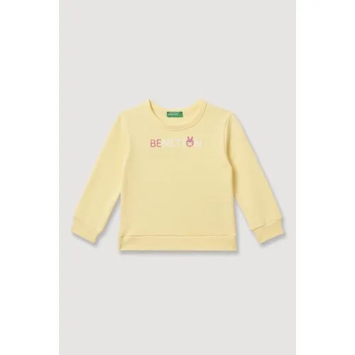 Свитшот UNITED COLORS OF BENETTON, размер 82 (1Y), желтый
