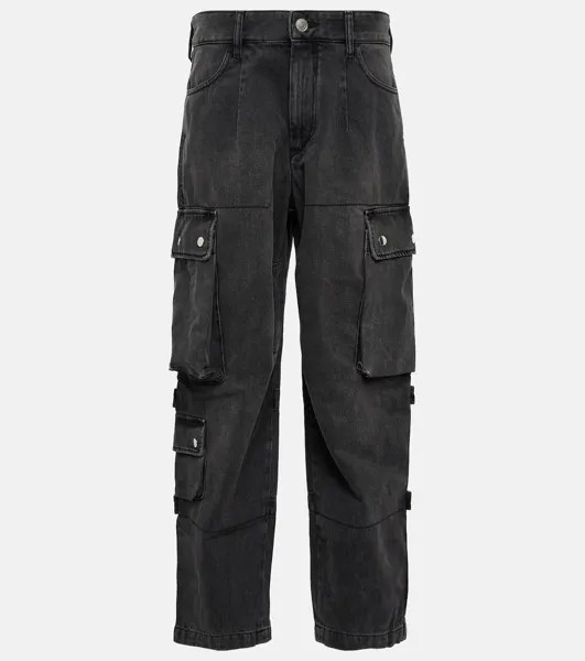 Джинсовые брюки карго Elore ISABEL MARANT, черный