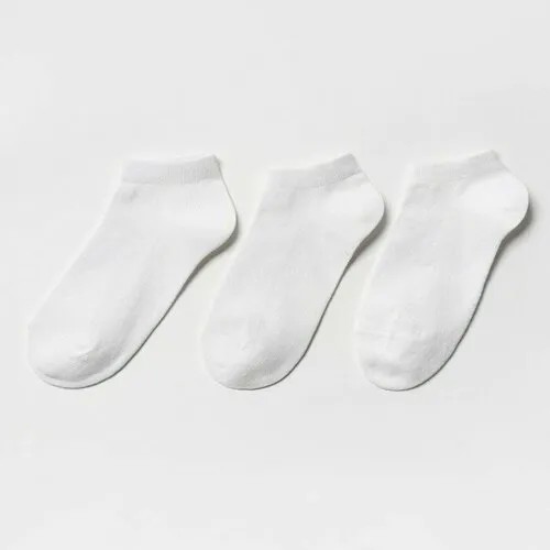 Носки GRAND LINE, 3 пары, размер 37/38, белый