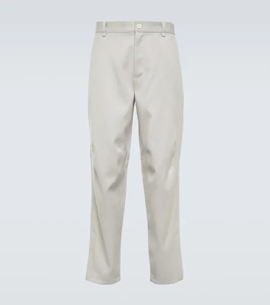 Прямые шерстяные брюки Lanvin, белый