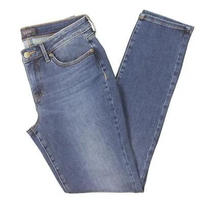 Женские синие джинсы скинни NYDJ с карманами до щиколотки 4 BHFO 7320
