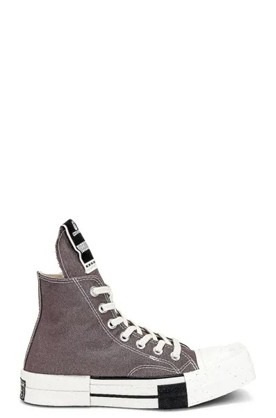 Кроссовки Drkshdw By Rick Owens X Converse Turbodrk Laceless Hi, цвет Dust