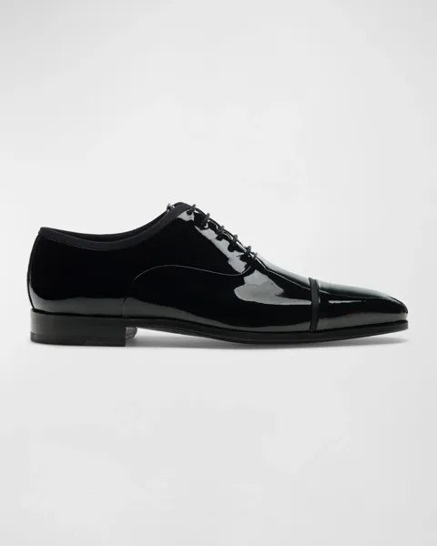Мужские лакированные оксфорды Jadiel с закрытым носком Magnanni, цвет Black