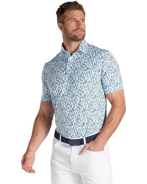 Поло PUMA Golf Mattr Pines, цвет Ocean Tropic/Zen Blue