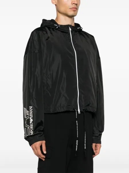 Ea7 Emporio Armani куртка с логотипом, черный