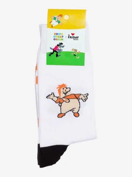 Носки с рисунками St.Friday Socks - Карлсон, Белый