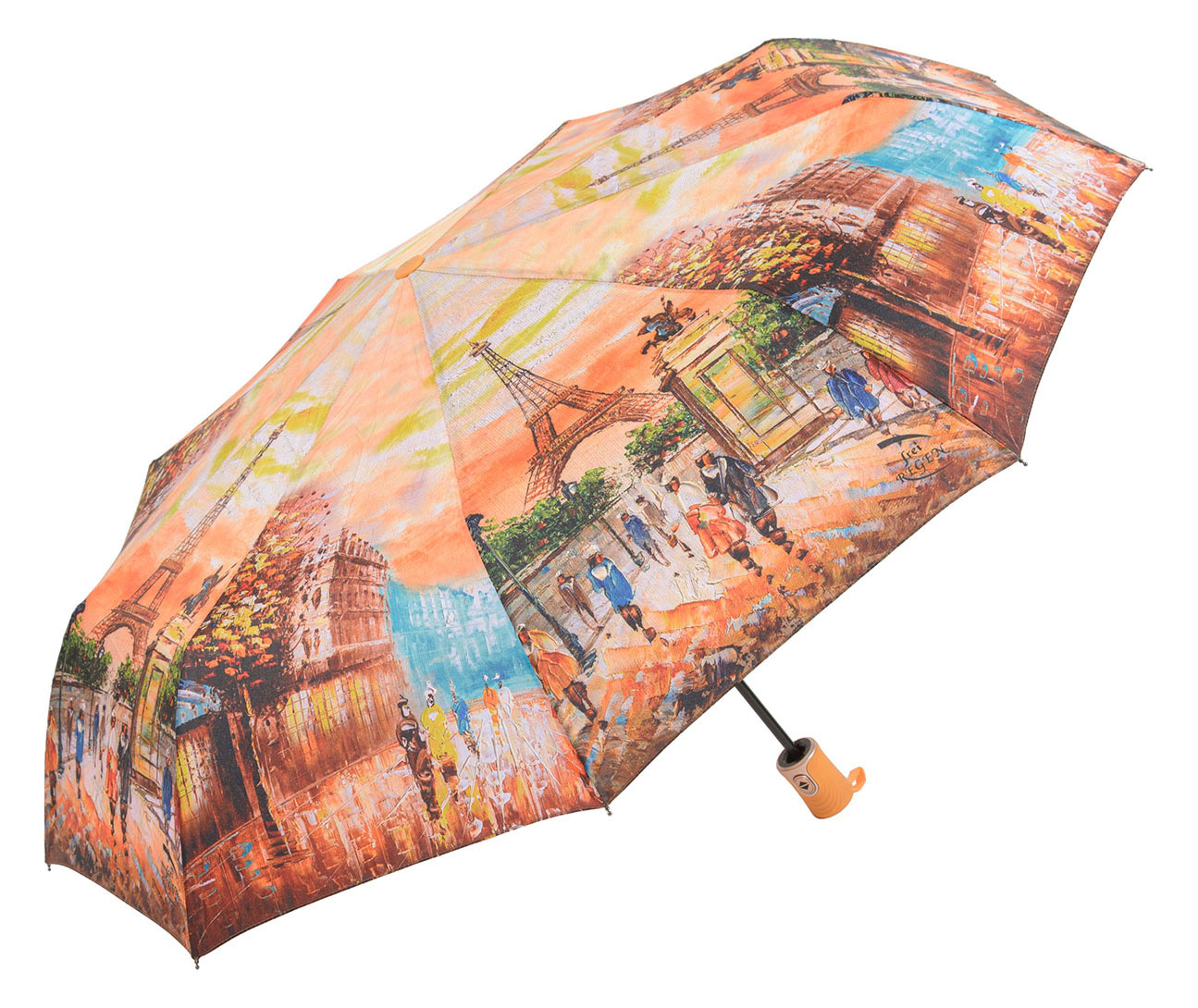 Зонт женский Rain Lucky 703-LCP оранжевый