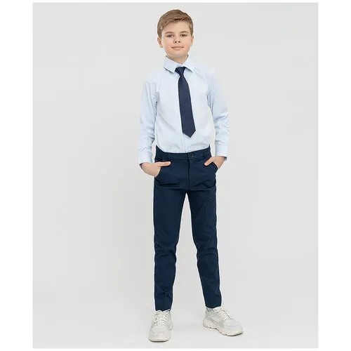 Брюки Button Blue, размер 158, синий