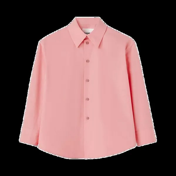 Рубашка Jil Sander Cropped Box 'Peony Blush', розовый