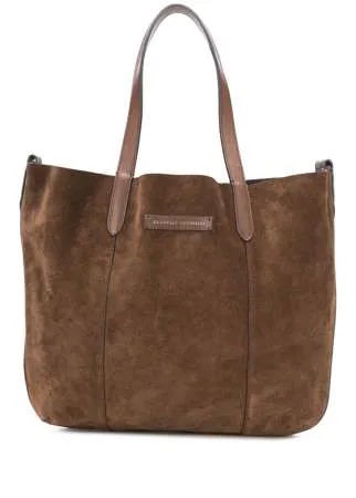Brunello Cucinelli сумка-тоут с нашивкой-логотипом
