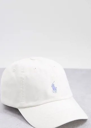 Кремовая кепка с текстовым логотипом Polo Ralph Lauren x ASOS Exclusive Collab-Белый
