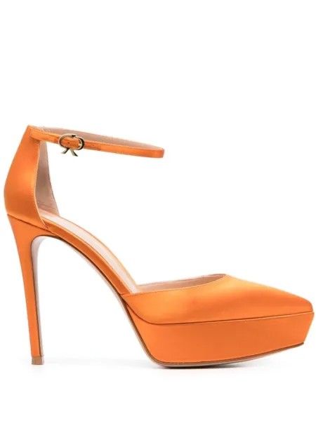 Gianvito Rossi туфли на платформе, оранжевый